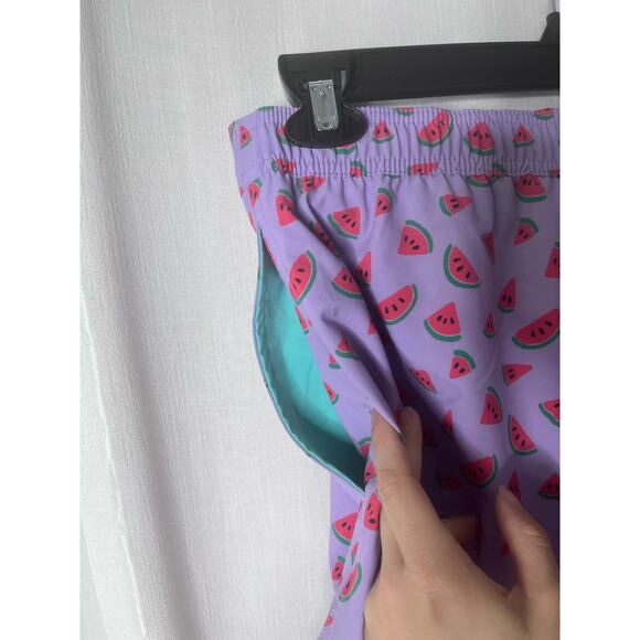 Bonobos Purple Watermelon Print Short Swim Trunks Small - Picture 4 of 7
